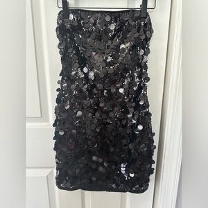 Black Sequin Mini Dress